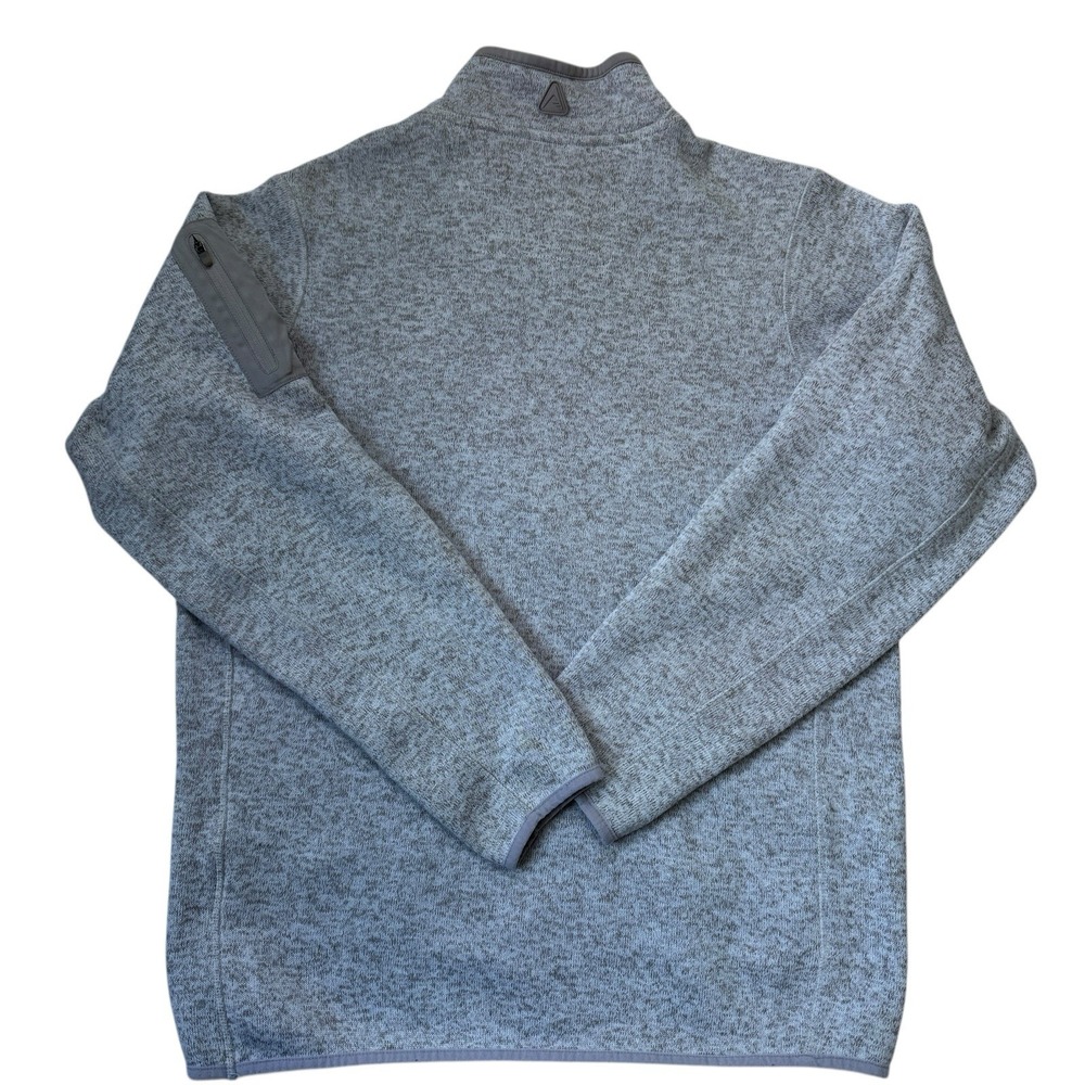 NY Jets Heather Gray 1/4‎ Zip Pullover Large - Picture 2 of 5